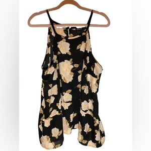 NWT Torrid Flower Halter Top Georgette Drop Waist 1x 14-16
